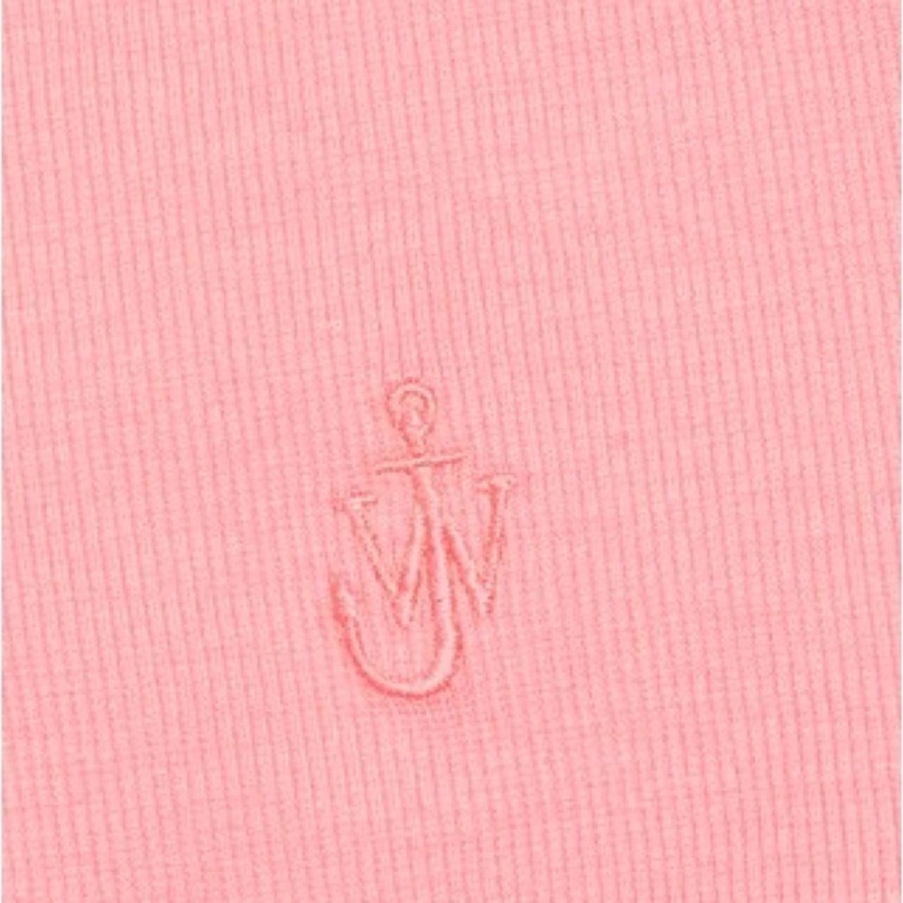 Jw Anderson Logo Embroidered Knit Top In Bubblegum Size: Large - Picture 2 of 10